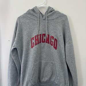 Gray Chicago Hoodie for Women